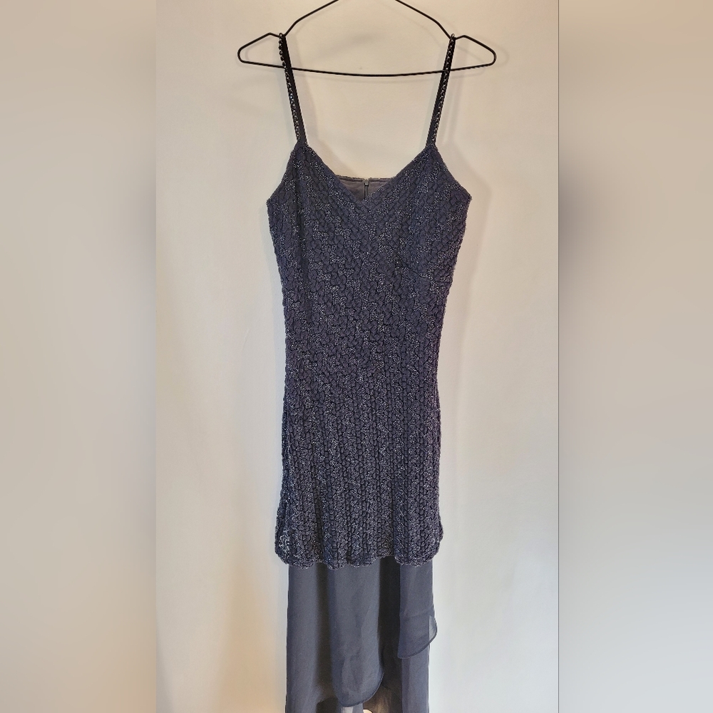 Vintage Joseph Ribkoff 80's cocktail maxi black dress - 12 - Picture 8 of 8
